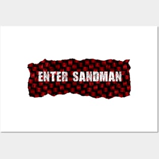 Enter Sandman Ripped Flannel Posters and Art